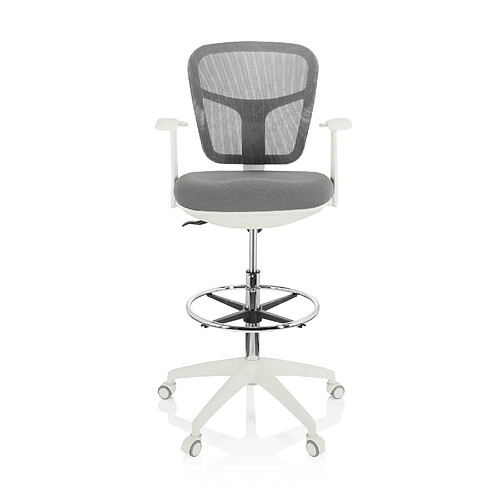 Siège technique / Tabouret technique TOP WORK 108 W Tissu maille/Tissu gris hjh OFFICE