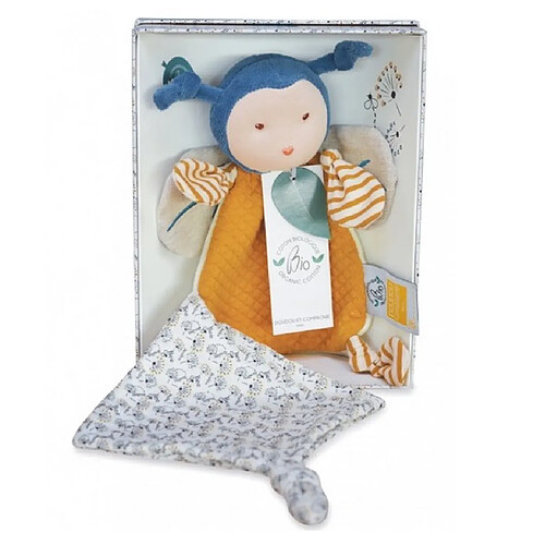 Doudou et Compagnie Doudou Cie POLLEN L'ABEILLE BIO Pantin attache sucette