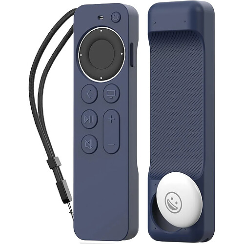 SANAG etui Pour Apple Tv 4K Hd Siri Remote 3E Generation(2022) / Apple Tv Siri Remote 2E Generation(2021) [Support Airtag Integre] Rayures, Absorption Chocs, Accès Complet À Toutes Fonctions