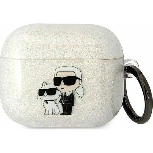 Karl Lagerfeld Coque TPU Glitter NFT Karl & Choupette (Transparent)