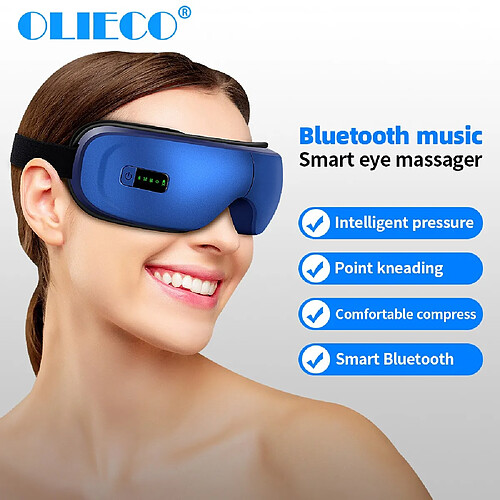 Universal Masseur de traitement des yeux rechargeable Bluetooth électrique Musique Massage des yeux Spa réducteur de la pression de l'air Soulagement de la fatigue oculaire |