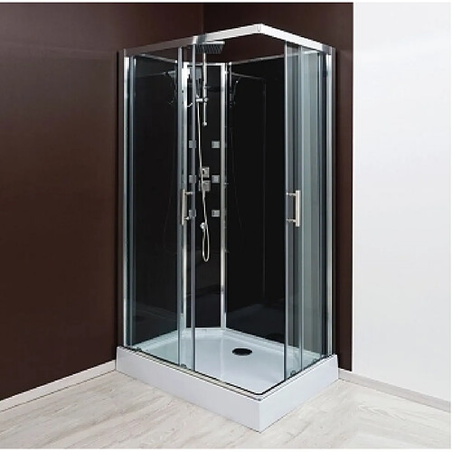 Aqua+ Cabine de douche Rectangulaire SELIA hydro 110x80 cm