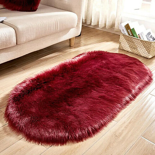 Universal Un tapis à poils doux, un tapis pour les enfants, une chambre à coucher, un tapis pour les enfants.(Vin rouge)