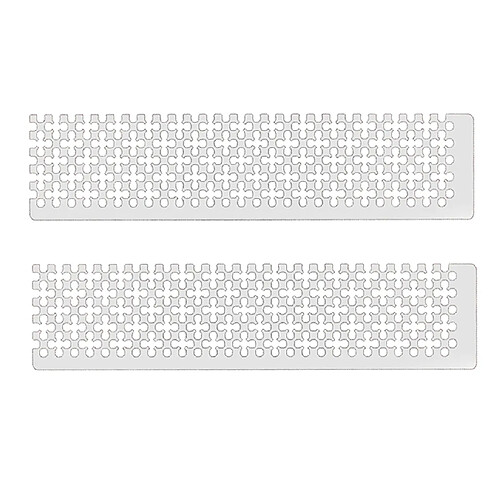 2x 5D Diamant Peinture Règle Croix Broderie En Acier Inoxydable Règle Ronde