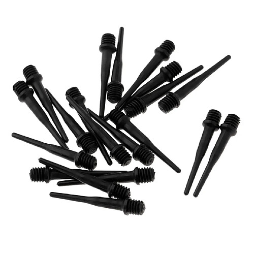 Pointe en nylon souple 20 pièces de rechange pour dart électronique 25mm noir