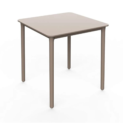 Table Carrée Intérieure Extérieure MARSELLA 70x70 Sable - Resol