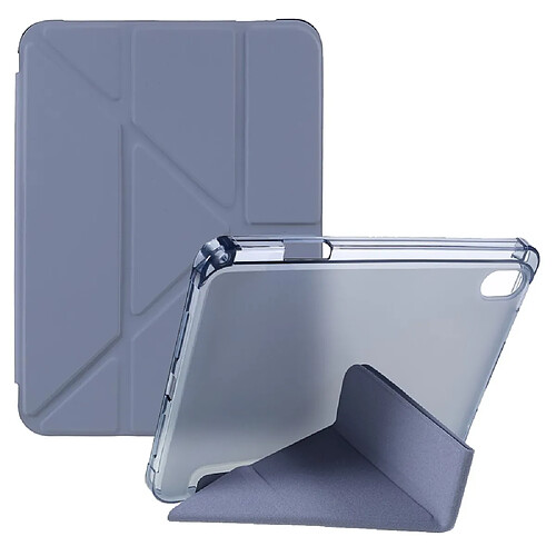 Etui en PU avec support origami et porte-stylo bleu pour votre Apple iPad mini (2021)