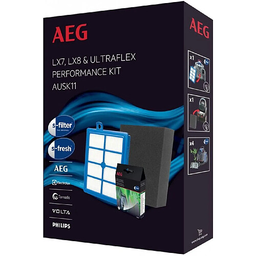 Kit filtres pour aspirateurs lx7,lx8 & ultra flex aeg