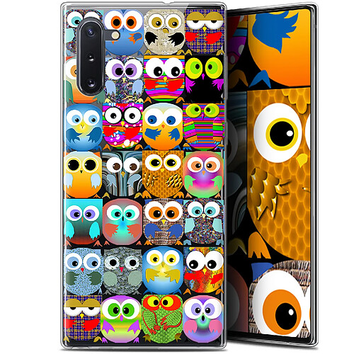 Caseink Coque Pour Samsung Galaxy Note 10 (6.3 ) [Gel HD Collection Claude Design Hibous - Souple - Ultra Fin - Imprimé en France]