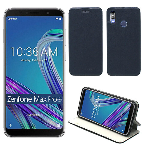 Xeptio ASUS ZenFone Max Pro M1 ZB601KL Etui coque bleu pochette Slim