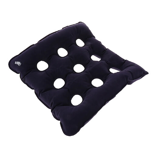 Coussin De Siège Gonflable D'air Pour Le Sofa De Chaise De Voyage D'avion De Queue Bleu Foncé