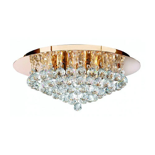 SEARCHLIGHT Plafonnier Hanna Cristal Or