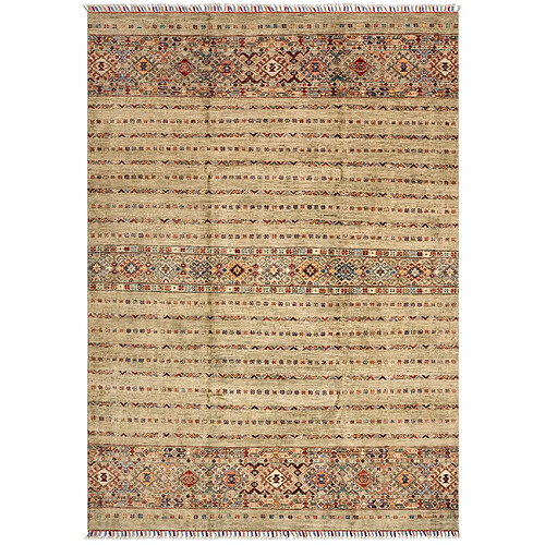 Vidal Tapis de laine 240x172 gris Torkman