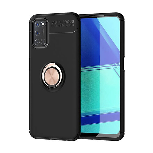 Coque en TPU avec béquille noir/rose or pour votre OPPO A52/A92/A72