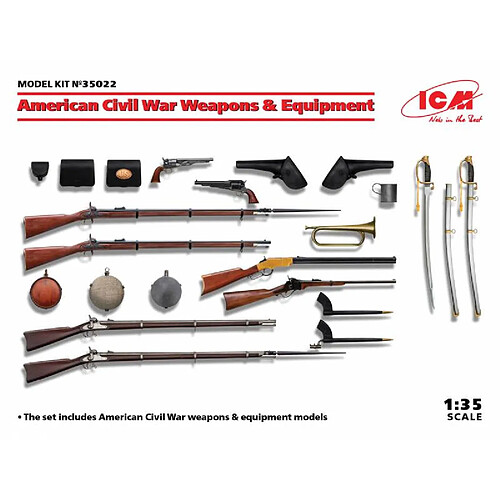 Icm Figurine Mignature American Civil War Weapons & Equipment