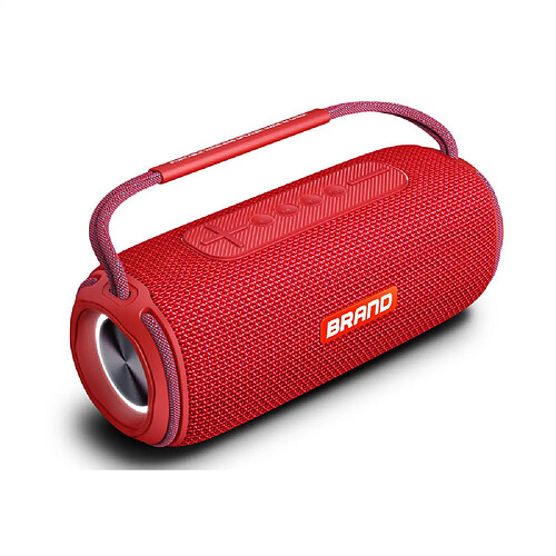 General Haut-parleur Bluetooth Big Loud 40W, batterie 18H, TWS, haut-parleur portable étanche IPX6 avec basses profondes pour fête en plein air à la maison, Bluetooth 5.0, prise en charge de la carte TF, AUX (rouge)