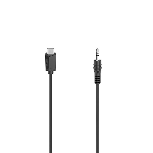 HAMA Câble audio, fiche USB-C - jack mâle stéréo 3,5 mm, stéréo, 0,75 m