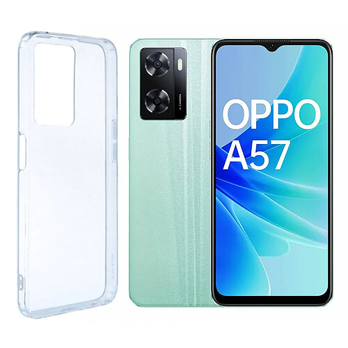 Visiodirect Coque de protection souple silicone transparente pour Oppo A57 4G 6.56"