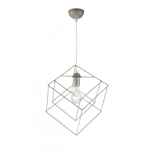 Lumière Suspension Wire Acier Argent 1 ampoule 111,5cm