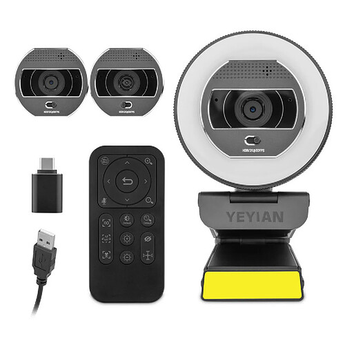 Yeyian Webcam Streaming Autofocus Avec Microphone