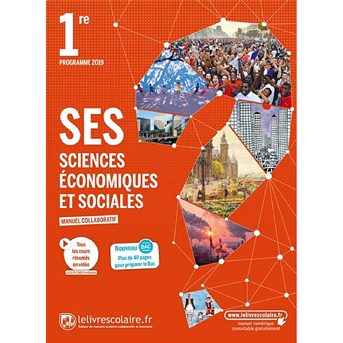 SES, sciences économiques et sociales 1re : programme 2019 · Occasion