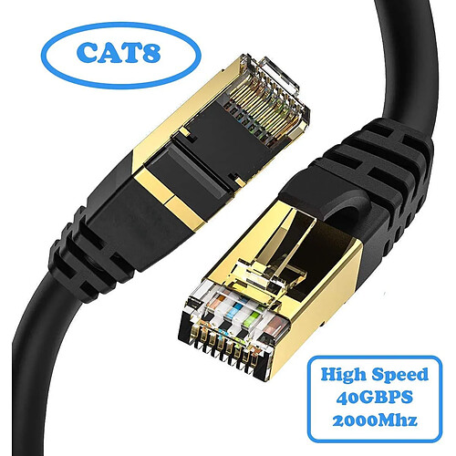 IBRA Câble Ethernet Cat8 3M