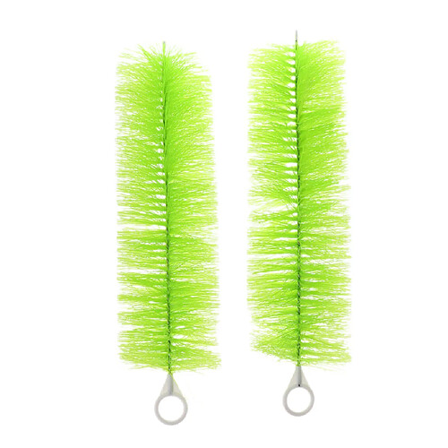 2 pcs poisson jardin étang filtre brosses écumoire étang filtration vert 40cm