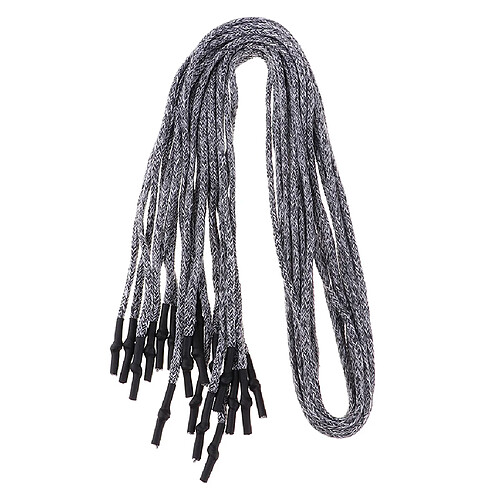 10pcs 1.3m cordons cordons de remplacement pour vestes pantalons lacets gris