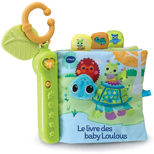 VTech livre Toudoux des Loulous en tissu / 6 Mois-3 Ans vert