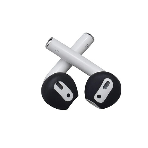 INF Bouchon D'oreille en silicone pour AirPods 1/2 génération Black