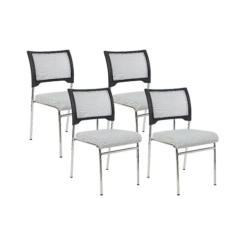 Beliani Lot de 4 chaises SEDALIA Gris