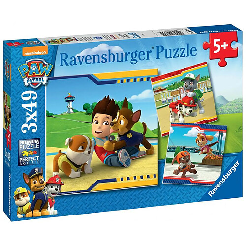 Ravensburger Puzzles 3x49 p - héros à fourrure / pat'patrouille