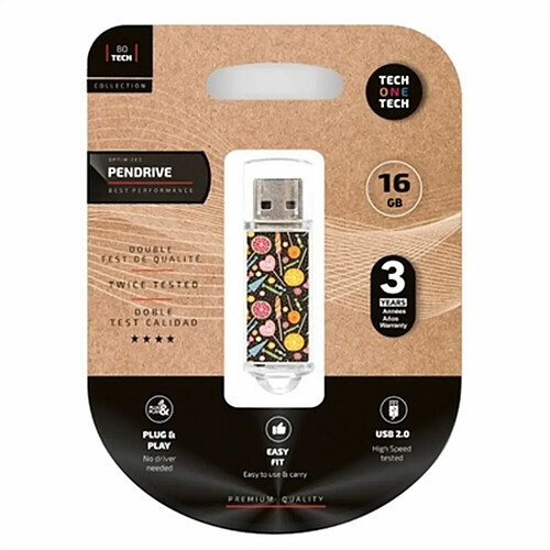 Techone Clé USB Tech One Tech TEC4001-16 16 GB