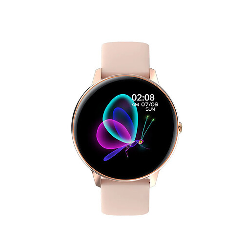 Chrono Smartwatch Femmes Hommes Trackers Fitness Avec Oxygène Dans Le Sang, Pression Artérielle, Fréquence Cardiaque, Moniteur De Sommeil IP68 Étanche Trackers D'activité Podomètre Sports Montres De Fitness Pour iOS Android( Rose)