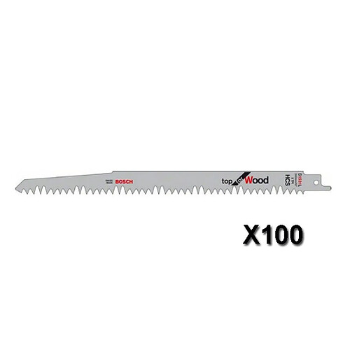 Bosch Lame de scie sabre S 1531 L L.240mm B.19mm TPI 5 5mm 100 St./Karte