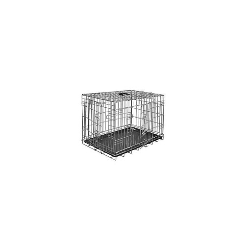 VADIGRAN Cage métallique pliable Classic - 61 x 46 x 51 cm - Argent -Pour chien