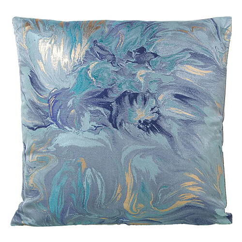 Coussin Alexandra House Living Bleu Textile 43 x 43 cm