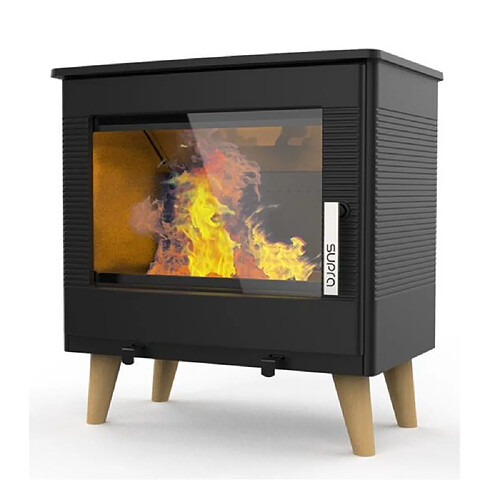 Poêle à bois étanche 7.3kw noir - FR9016170B - SUPRA