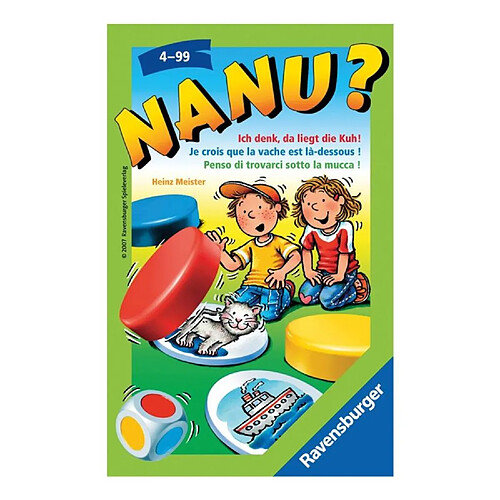 Ravensburger Jeu de societé Nanu Je crois que la vache est là-dessous