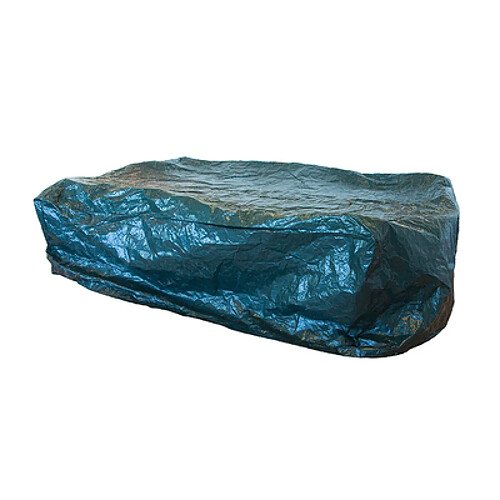 Silverline Housse de protection imperméable pour table rectangulaire, en polyéthylene vert de100 g/m2. Dimensions 235 x 190 x 90 cm.