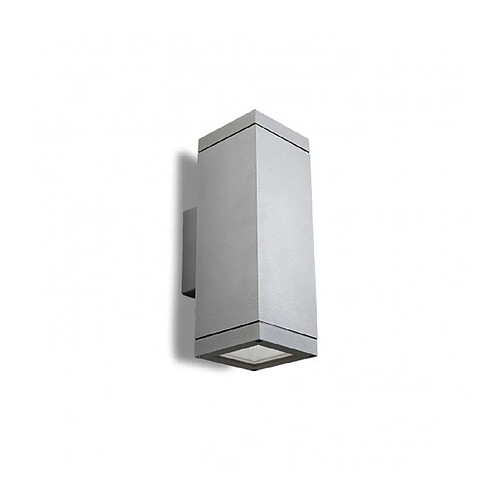 Leds C4 Applique E27 Afrodita, aluminium et verre, gris