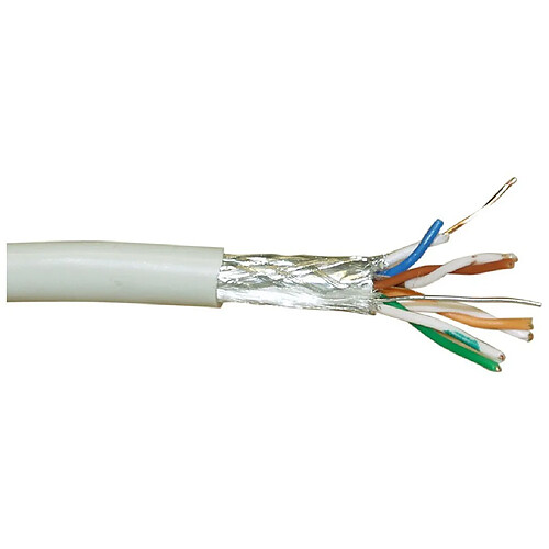 Câble d'installation solide InLine® SF / UTP Cat.5e AWG24 CU sans halogène 50m