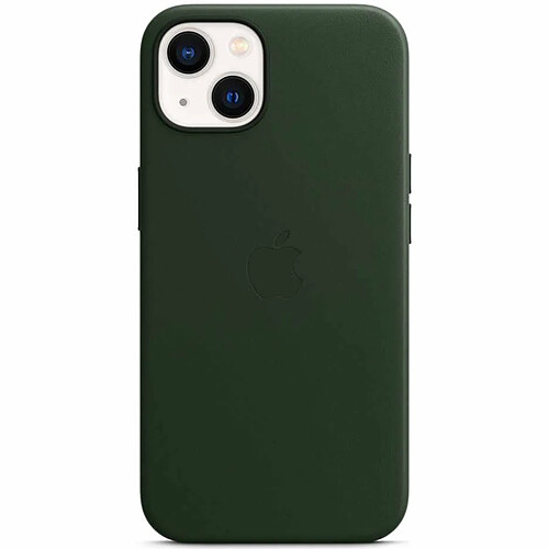 Apple Coque Leather MagSafe pour iPhone 13 - Sequoia Green