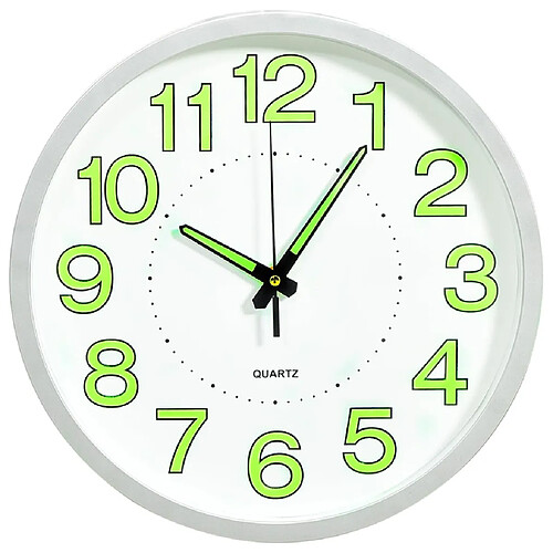 vidaXL Horloge murale lumineuse Blanc 30 cm