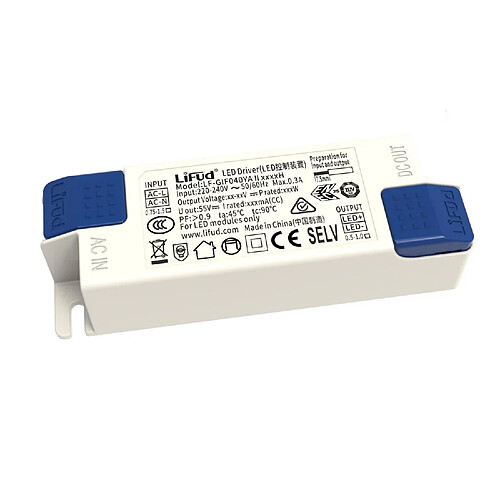 Ledkia Driver LIFUD 220-240V No Flicker Sortie 33-40V 1000mA 40W LF-GIF040YA II 1000H 40 W