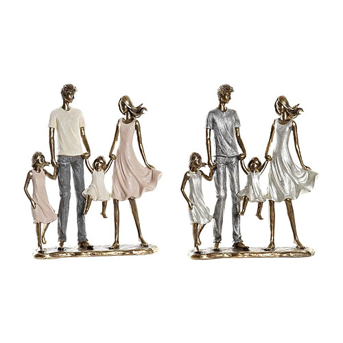 Figurine Décorative DKD Home Decor Cuivre Résine Moderne Famille (20,5 x 7,5 x 24,5 cm) (2 Unités)