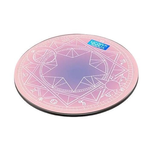 Balance de salle de bain à matrice magique rose mignonne, écran LCD, balance électronique numérique, balance de pesée corporelle, balance intelligente de la graisse corporelle, balance au sol