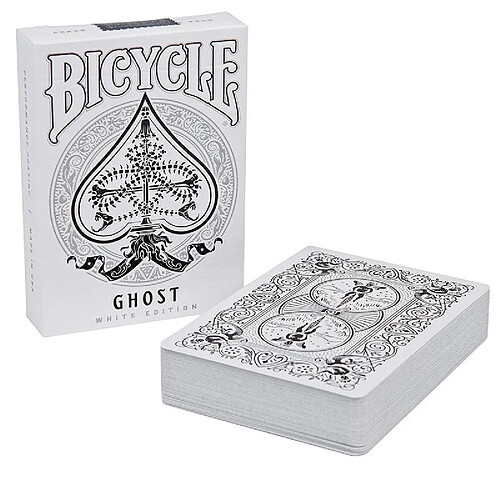 Universal Bike White Ghost Heritage Edition Poker Collection Poker Magic Card Magic Trucs Accessoires & 124 ; Magic Tricks & 124 ; Card Magic Tricks Bike Ghost(blanche)