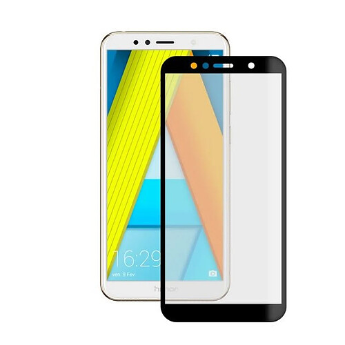 Totalcadeau Ecran de protection en Verre Trempé compatible Honor 7a KSIX Extreme 2.5D Negro - Portection vitre pas cher