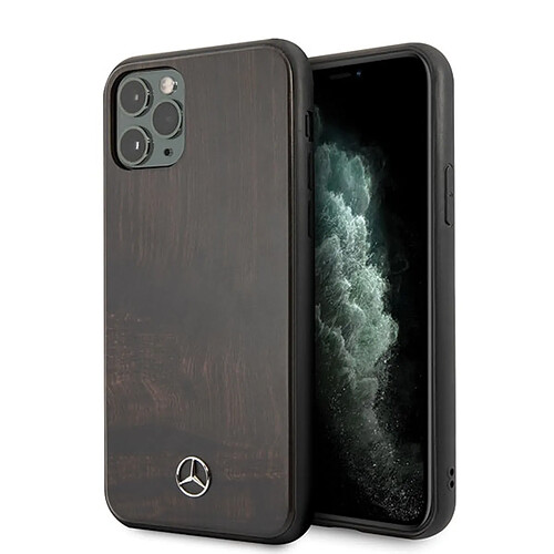 mercedes-benz wood line rosewood hard coque mercedes-benz für iphone 11 pro